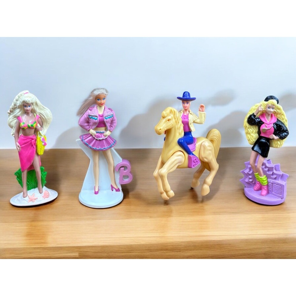 Vintage McDonalds Matell Barbie Figures 1991, 92, 93 And 94 See Description